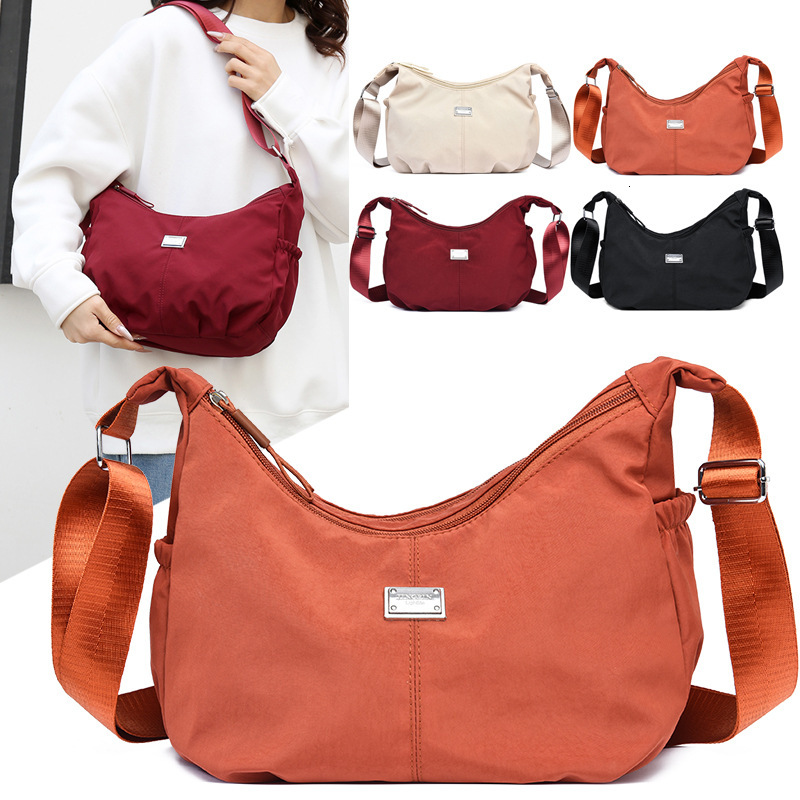 Large Capacity Casual Pleated Crossbody Bag Designer Bag Oxford Cloth Durable Free Shipping Outing Mommy Bag Luxury Bag Simple Shopping Single Shoulde