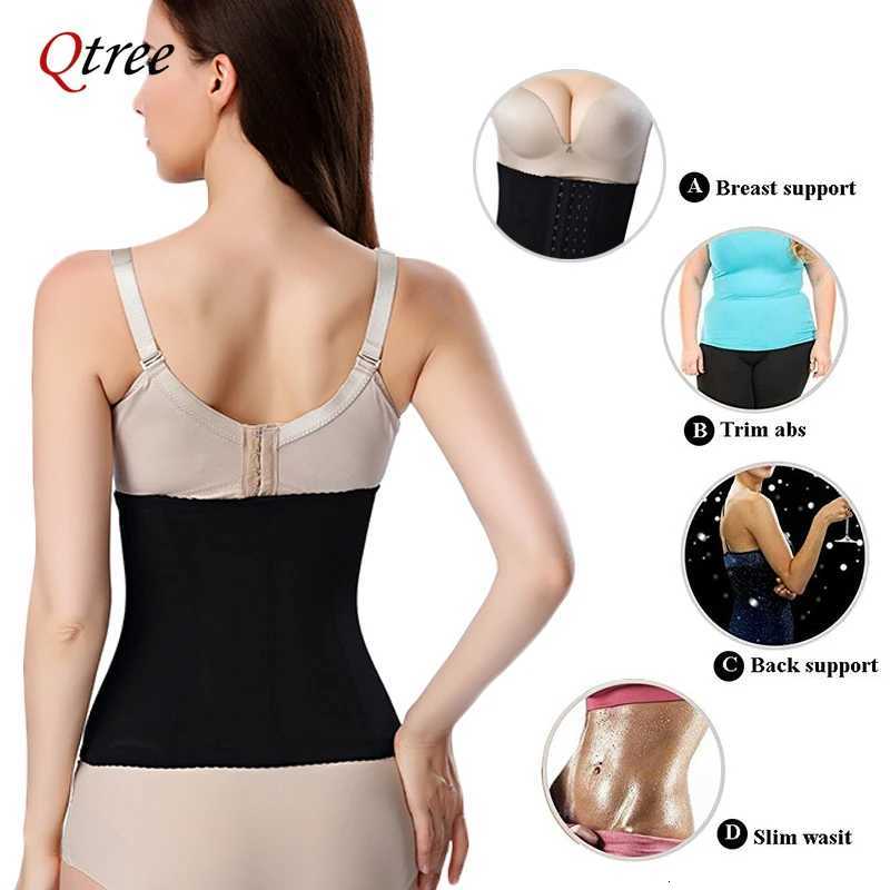 Qtree Dress Slimming Waist Belt Shapewear Women Belly Cincher Body Shaper Fat Compression Strap Girdles Firm Corset W250910