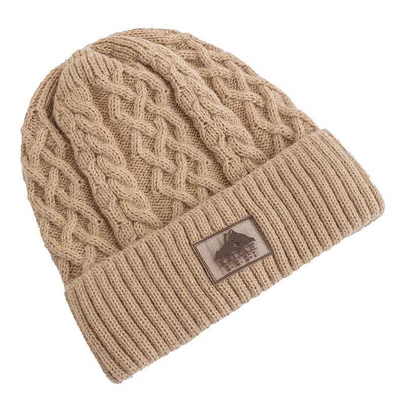 Unisex Keep Warm Winter Hat Plush Fur Lined Stylish Warm C Soft Beanie Hat For Men Women Outdoor Ski Sports Knitted HatXJ250910
