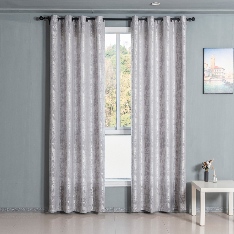 Modern Perforated Blackout Curtain for Bedrooms & Living Rooms - Bay Window Style