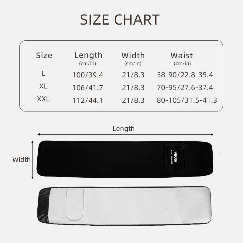 Silver Ion Abdominal Belt With Phone Pocket Exercise Sweat Waist Compression Trimmer Shapewear for Men Women W250910