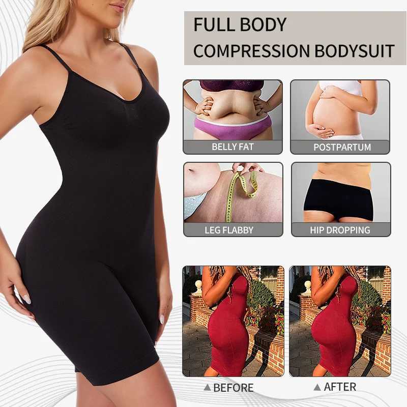 New Bodysuit Shapewear Women Tank Top Tummy Control Full Body Shaper Anti Chafing Shorts Slimming Waist Butt Lifter W250910