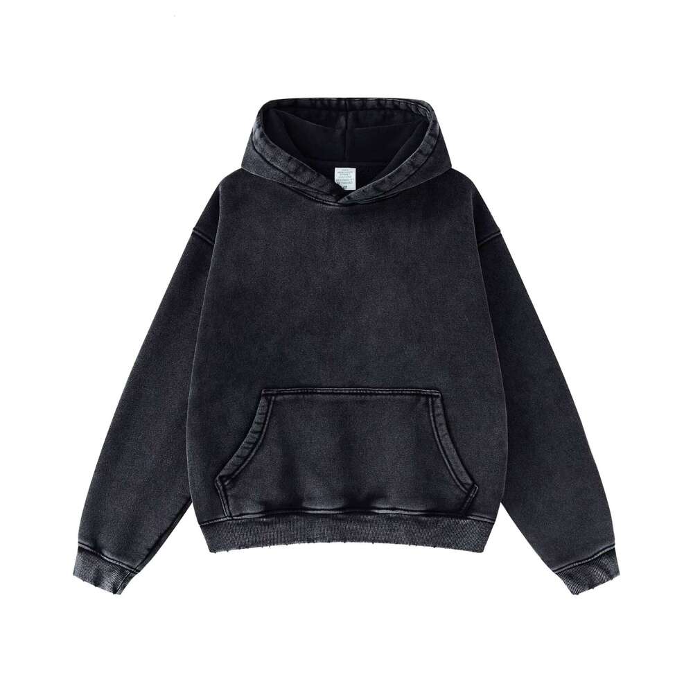 High Quality 355g Drop Shoulder Sweatshirt Embroidery Print Solid Pattern Children's Hoodie