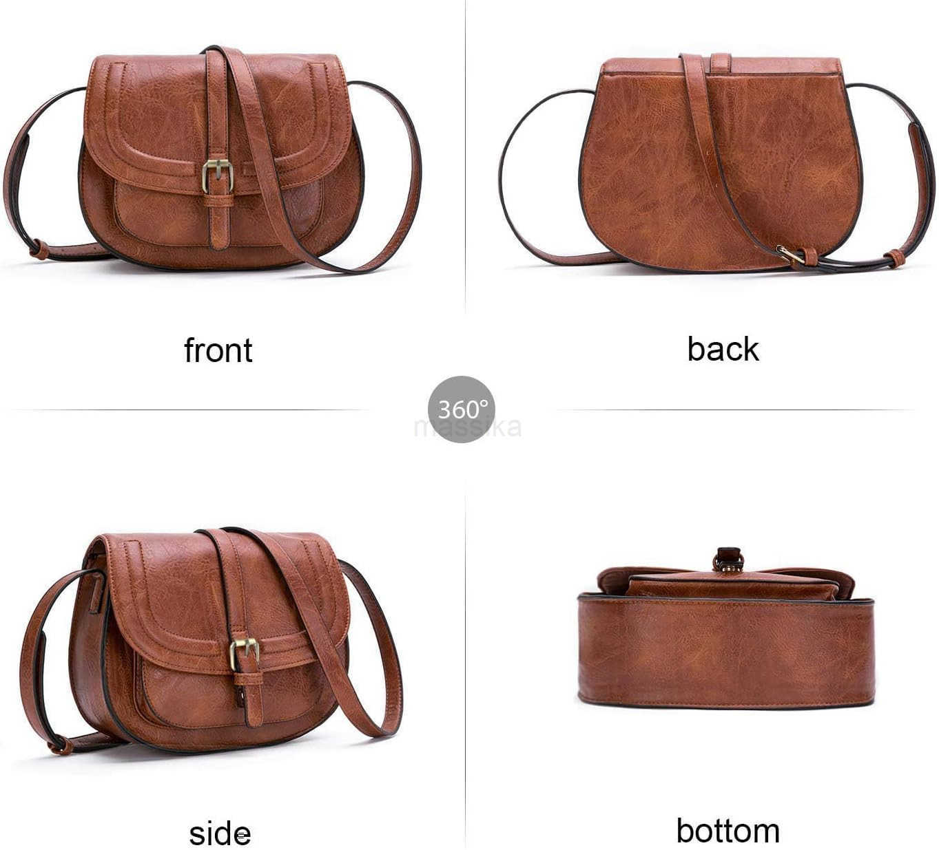 Crossbody Bags for WomenSmall Saddle Purse and Boho Cross Body HandbagsVegan Leather M250910