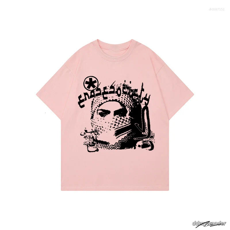 Men's T Shirts T-Shirt Grunge Goth Haruku Graphic Print O-Neck Tee Hip Hop Streetwear Loose Short Sleeve Punk Vintage Top ddmywonder ddmywonder