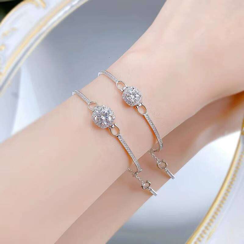 S Sier Classic Moissanite Bracelet