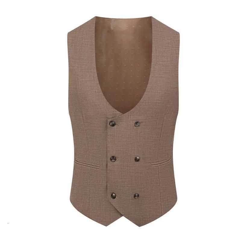 Suit Blazer Vest Trousers Mens Fashionable Gentleman Business Checkered Banquet British Style Party Casual Wedding Suit W250910
