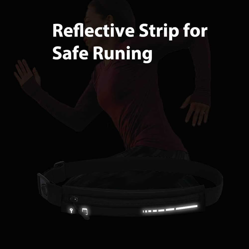 Slim Running Belt for Women MenRunners Fanny Pack Phone HolderRunning Pouch Waist bag for Workout JoggingMoney Belt Running Gear AccessoriesW250910
