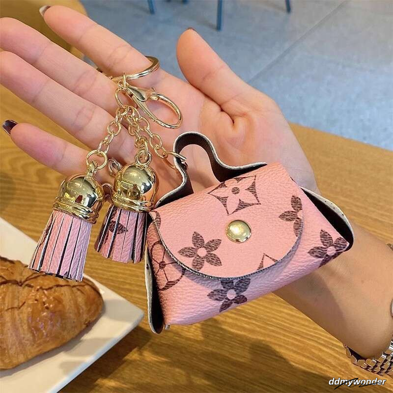 Mini PU Leather Pouch - Cute Coin Purse & Keychain For Cards, Earphones, Cash (9 Colors, Unisex Stylish Organizer) ddmywonder ddmywonder ddmywonder dd