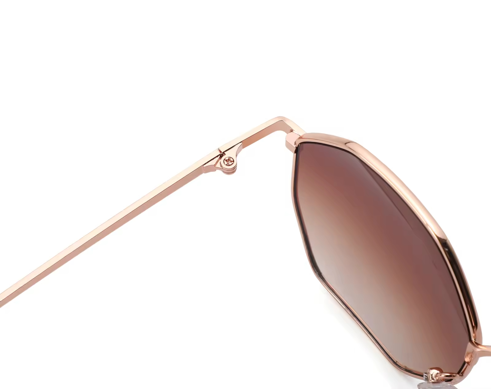2025 Fashion Trendy Women Sunglasses UV400 Metal Frame Six Sides Retro Custom Logo Polygonal Sunglasses