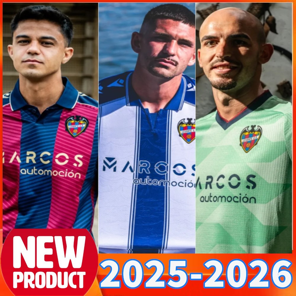 Levante UD soccer jerseys 25 26 home away Released 100th Anniversary of Portal de Vallejo LUD Kit Granotes Shirts The Frogs 2025 2026 new football shirt