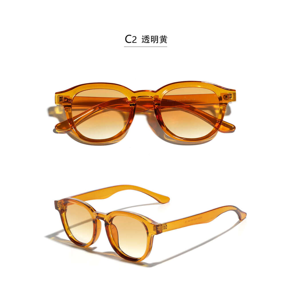2025 New Round High End Sunglasses for Men and Women Internet Celebrity Style