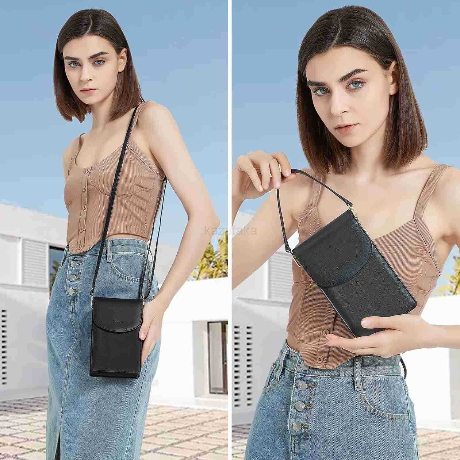 Crossbody Phone Bag for Women Mini Crossbody Purse Small Phone Wallet Crossbody with Removable Card Holder Z250910