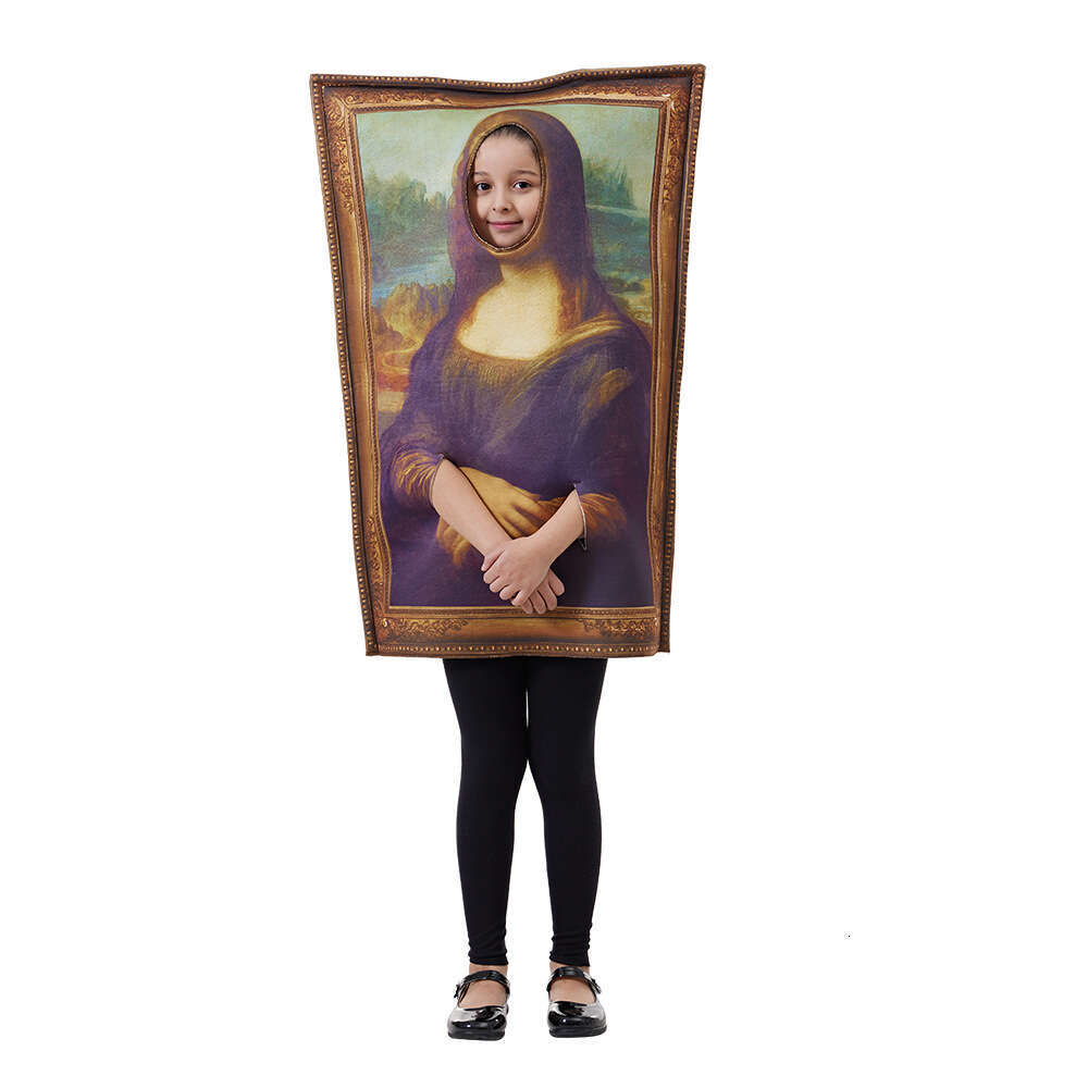 In Stock New Halloween Party Fun Spoof Mural Costume Campus Activity Performance Jumpsuit