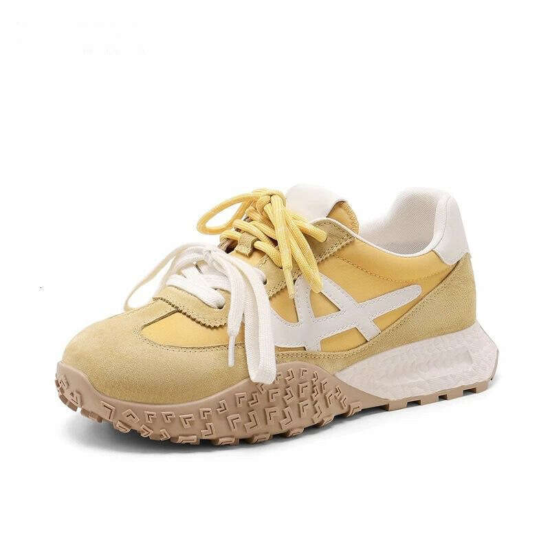 Dexun Thick-Soled Sneakers for Women, Versatile Super Popular White Shoes, 2025 Spring New Korean Style Casual Sports Shoes
