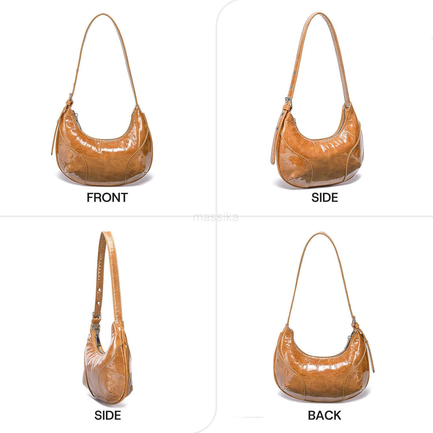 Small Shoulder Bag TPU Leather Y2K Purse for Women M250910