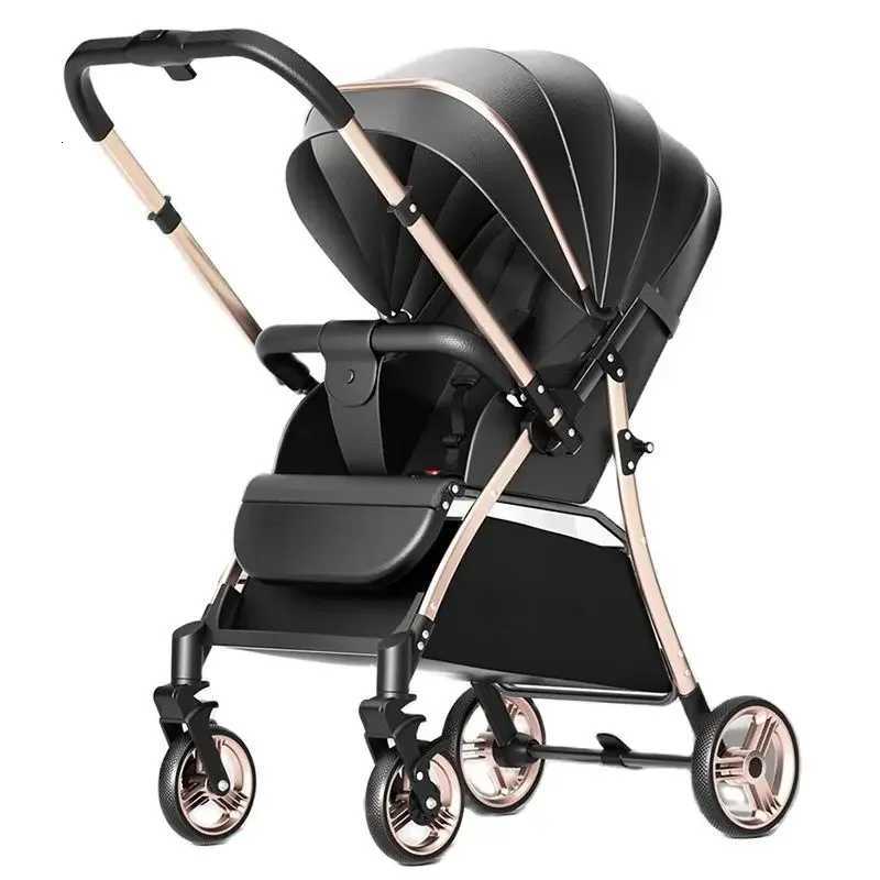 Baby TwoWay UltraLight Stroller Can Sit and Lie Down OneButton Folding High Landscape Umbrella Car Childrens Dining Chair W250910