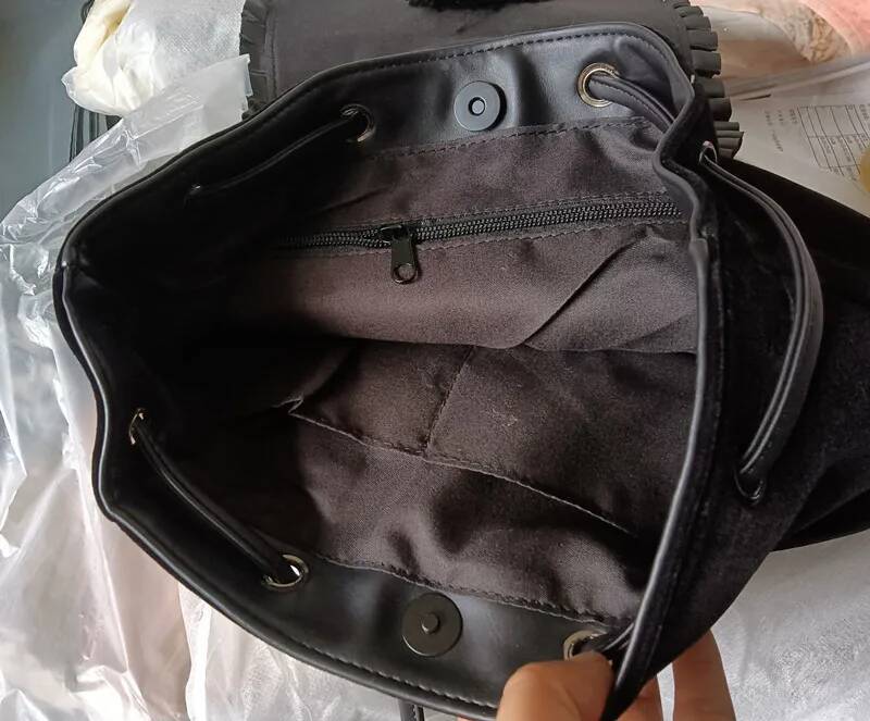 Dark Haruku Veet Witch Gothic Magic Embroidery Black Punk Rock Style Ladies Backpack Travel Shoulder Bag high-quality