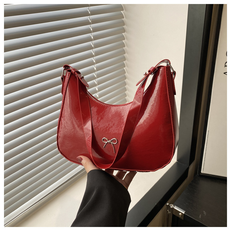 Free Shipping New Designer Bag Solid Color Trendy Textured Underarm Bag Luxury Bag Versatile Fashion Crossbody Bag French Niche Single Shoulder Handba