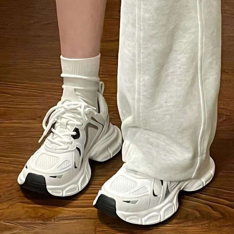 Women's Dad Sneakers 2025 New Spring Summer Breathable Mesh White Student Lightweight Casual Running Sports Shoes