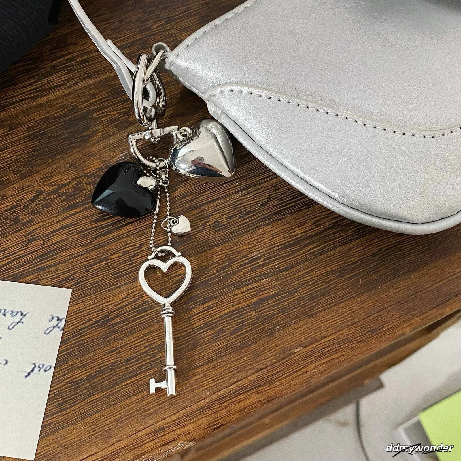 Phone Keychains: Metallic Star Heart Keychain - Cool Car Keychains Bags, Phones, Unique Pendant For Men, Women, Couples ddmywonder ddmywonder ddmywond