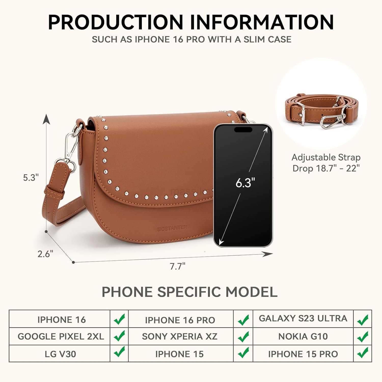 Crossbody Bags for Women Vegan Leather Purses Quilted Shoulder Handbags with Adjustable Shoulder Strap M250909