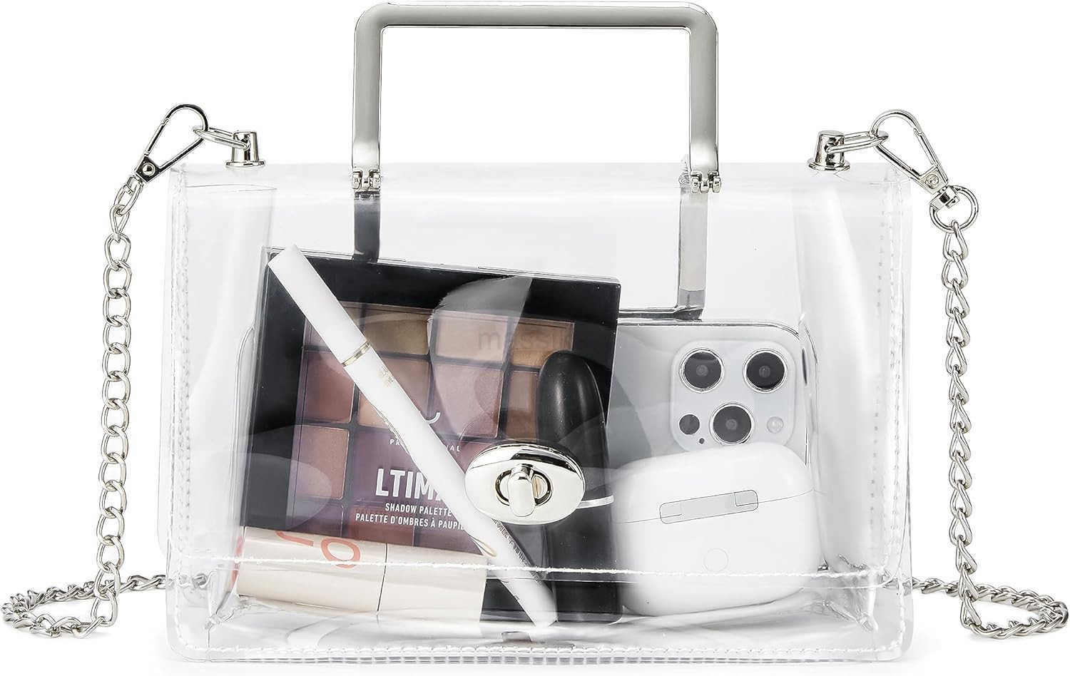Clear Bag Stadium Approved Suit for Quick Security Check Small Transparent Purse for Women M250910