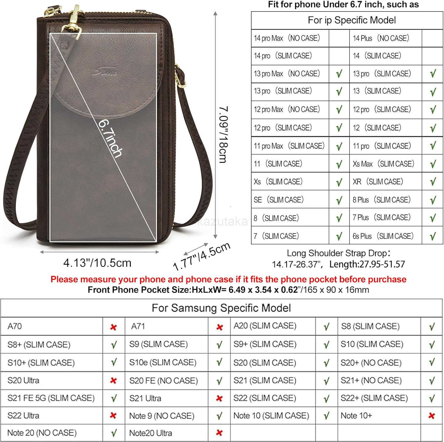 Small Crossbody Bags for Women Cell Phone Purse RFID Blocking Wallet Purses with CARD Slots Z250910