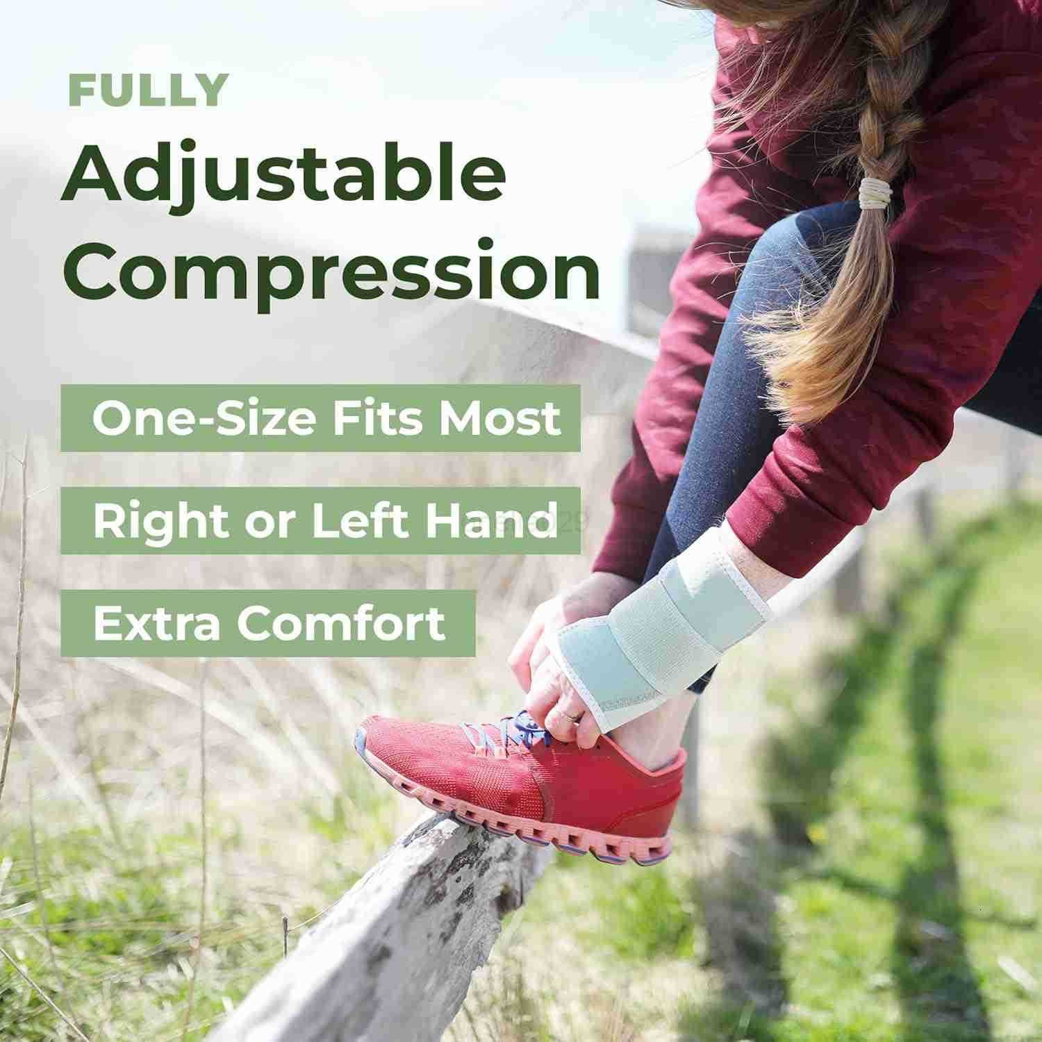 Wrist Splint Sustainable Biobased Wrist Support Brace One Size Fits Left or Right Wrist W250910