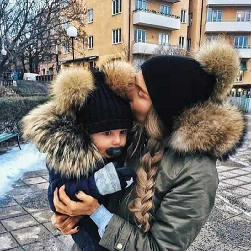New Mother Kids Winter Hats for Baby Girl Boy Bobble Hat Kids C for Children Pompom Baby Beanie Infant Bonnet Accories 03YXJ250910