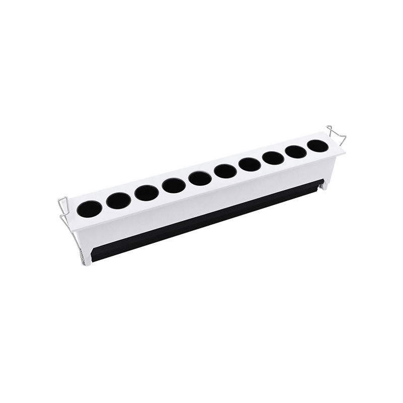 Narrow-Edge Recessed LED Linear Grille Light - Minimalist Spotlight for Dining Table Living Room Coffee Table No Main Light Strip Lighting - WLY107
