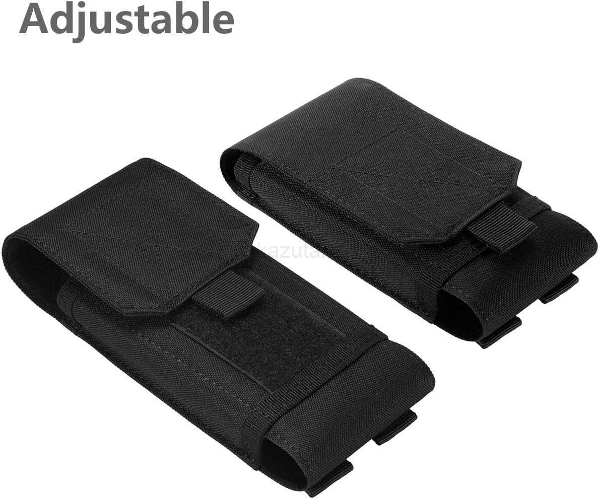 Black Army Camo Molle Bag for Mobile Phone Belt Pouch Holster Cover Case for iPhone 16 Pro MaxiPhone 15 Pro MaxiPhone 14 13 12 Pro MaxiPhone 16 15 14 