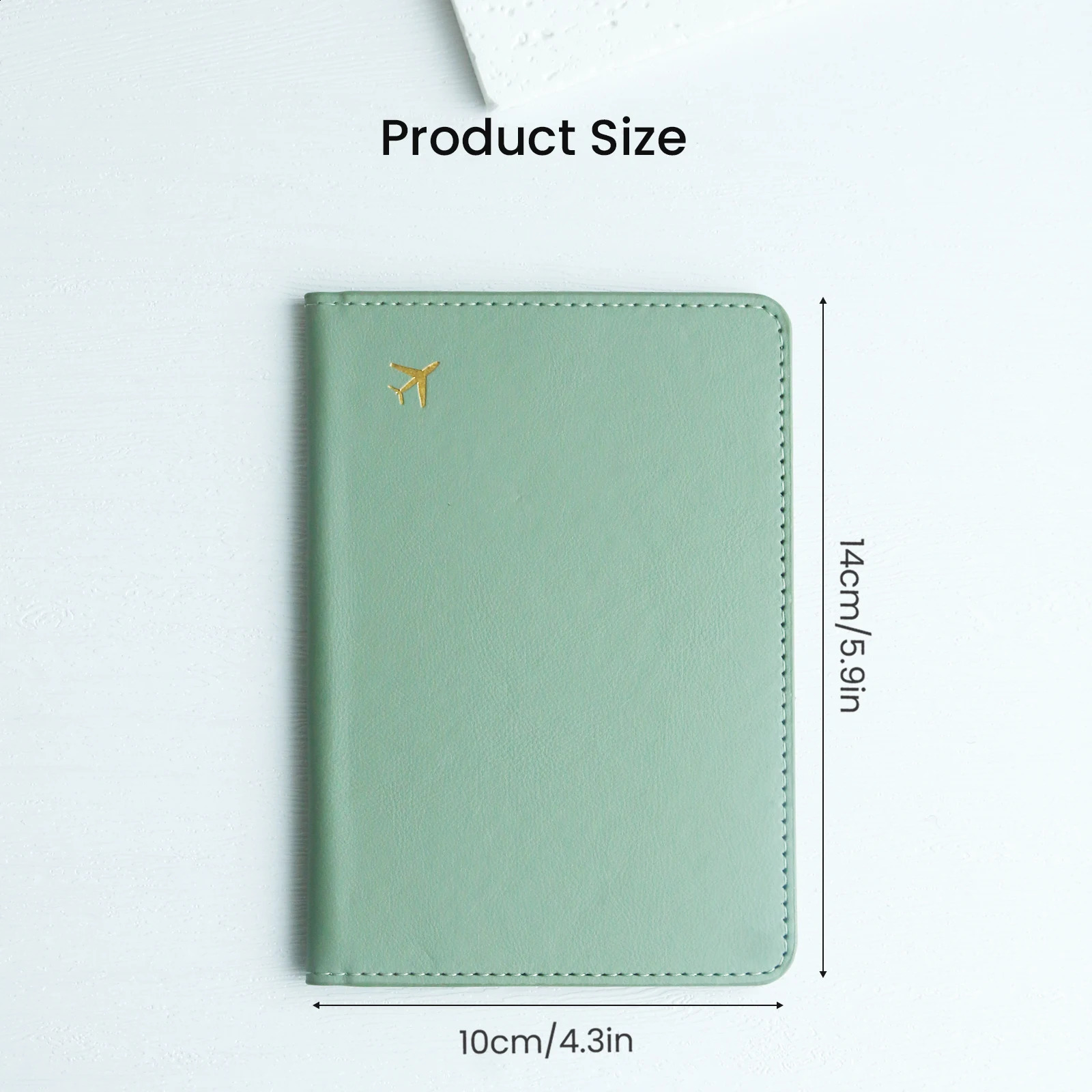 Pure Chic Passport Wallet Faux Leather Lightweight Waterproof Rfid Blocking Slim Vaccine Card Holder Travel Essentials250906