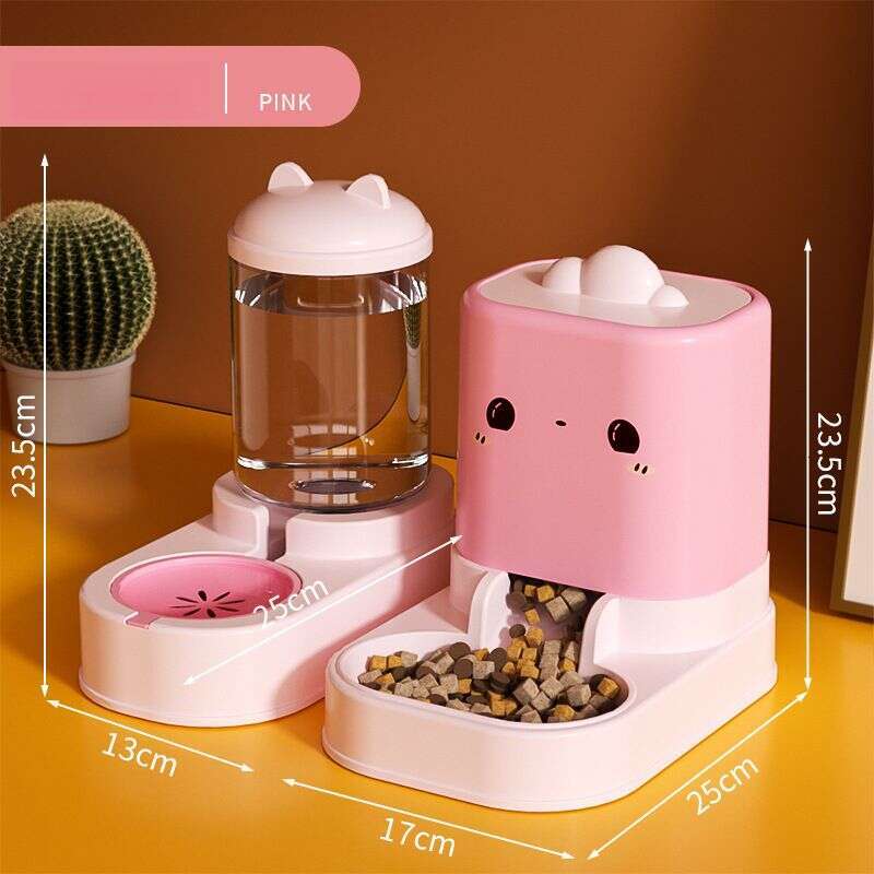 designer brand New Feeding Dog Split Water Dispenser Cat Bowl Anti black Chin Pet Product
