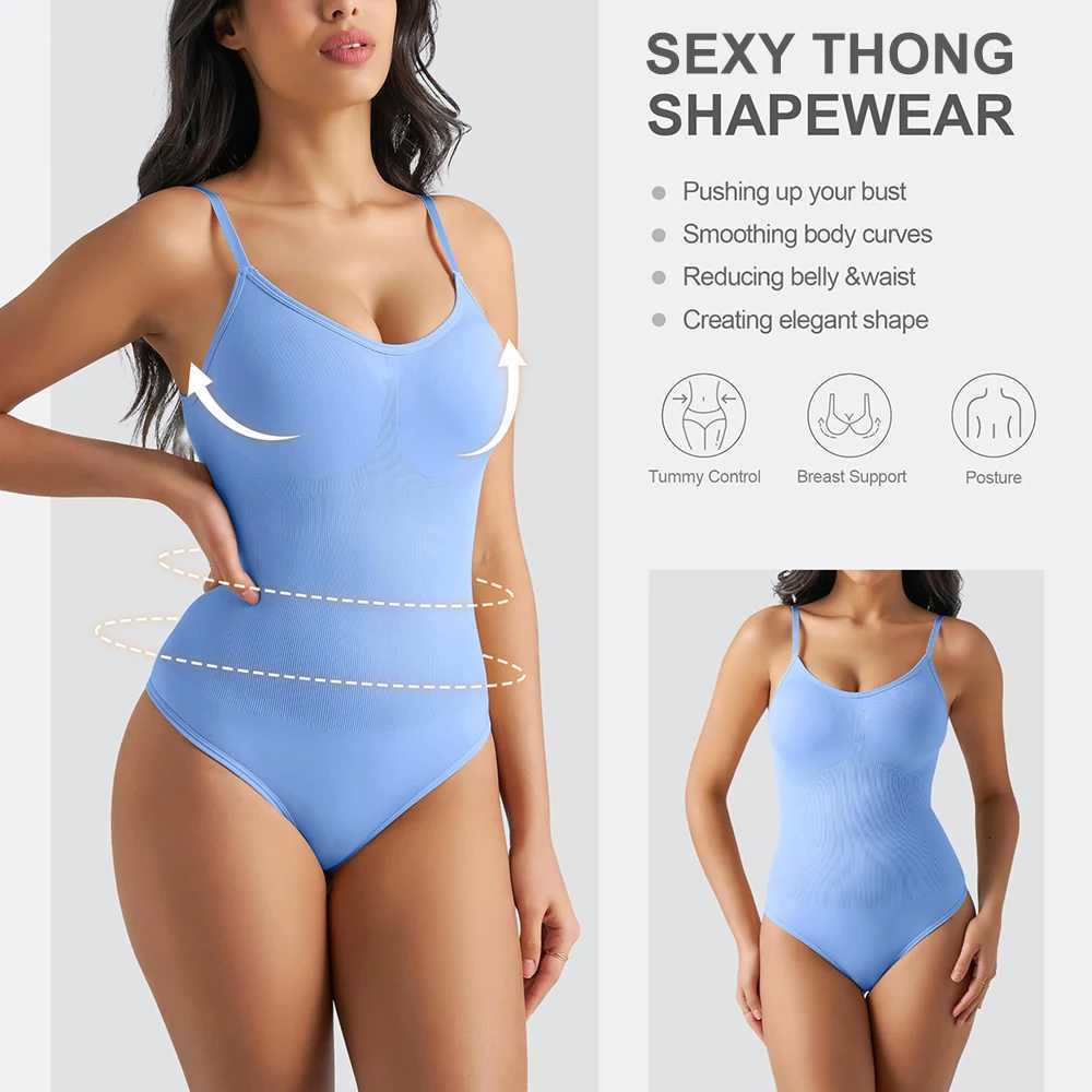 Bodysuit Women Shapewear Tummy Control Butt Lifter Body Shaper Smooth Invisible Under Dress Slimming Underwear Low Neck Jumpsuit W250910