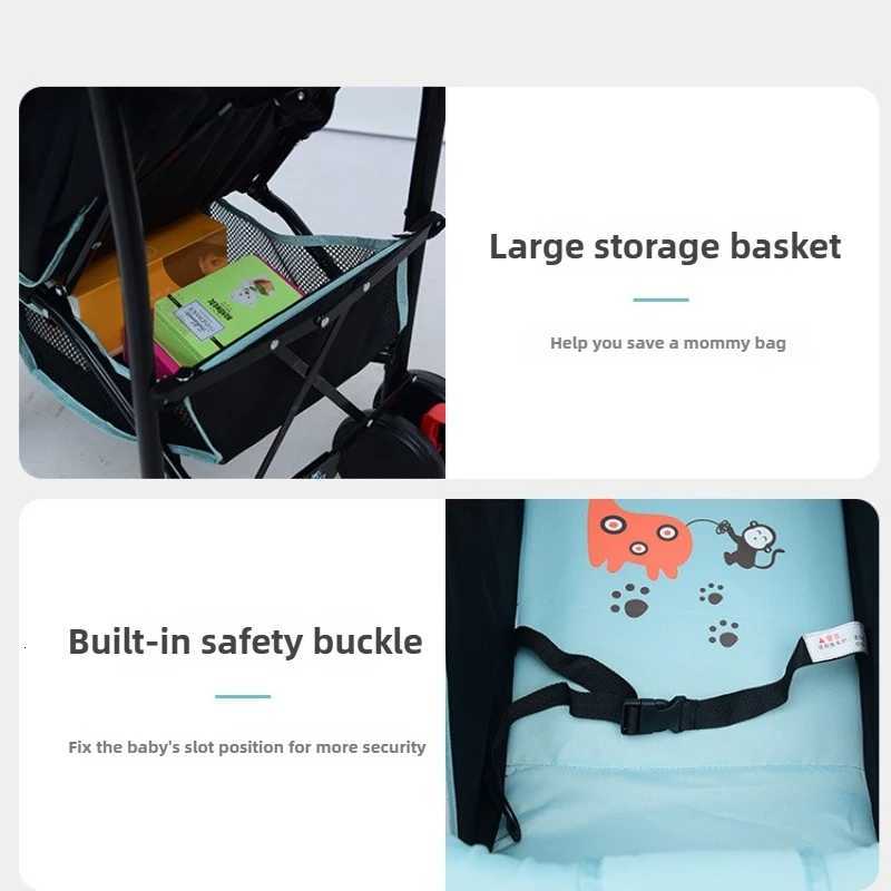 Elephant Stroller Adjustable Baby Stroller for All Seasons Can Sit or Lie Down Safe and Portable W250910