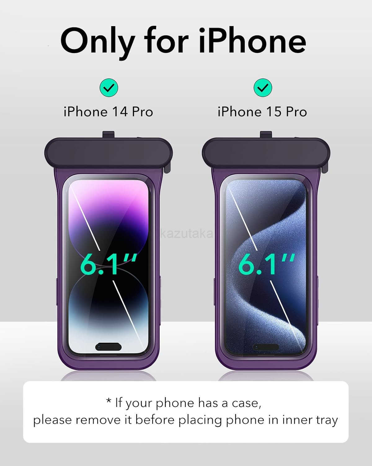 Waterproof Phone Pouch for iPhone 15 Pro Max 14 Pro Max Underwater Touch Sensitivity IPX8 Floating Waterproof Cellphone Case with Lanyard Dry Bag for 