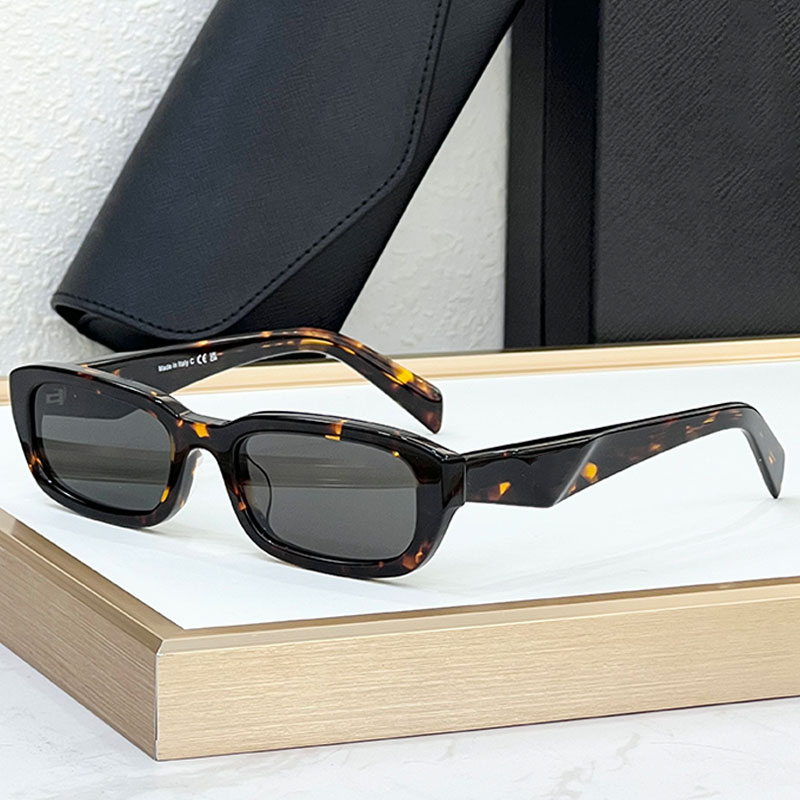 Mens Sunglasses Classic Tortoiseshell Acetate frame Small rectangular glasses for womens PRB06 fashion OL eyeglasses