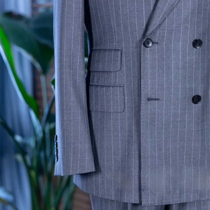 2024 Boutique highend new mens English wedding suit top Fashion Business casual trend handsome W250910
