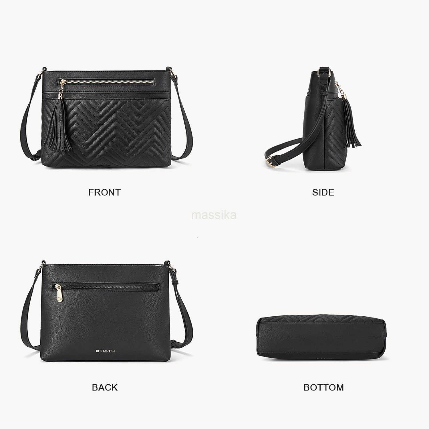 Crossbody Purses for Women Medium Shoulder Bag Quilted Handbags with Zipper Pocket M250910