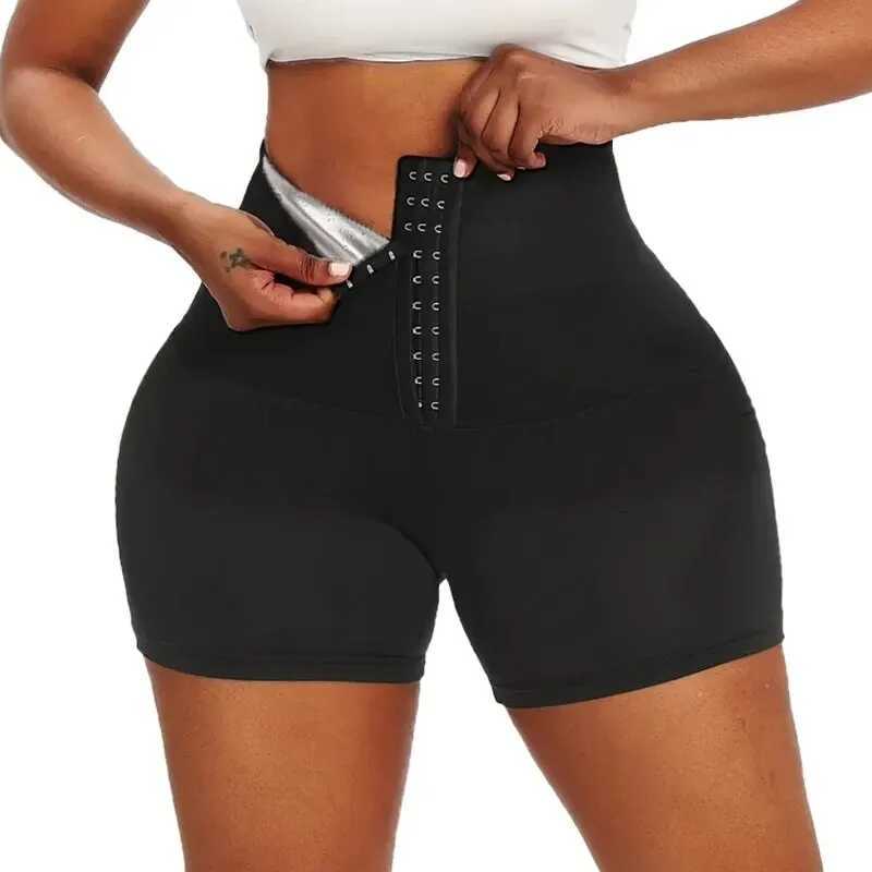 YBFDO Sweat Sauna Pants Body Shaper Weight Loss Slimming Shorts Shapewear Women Waist Hot Thermo Sweat Pants Fitness W250910