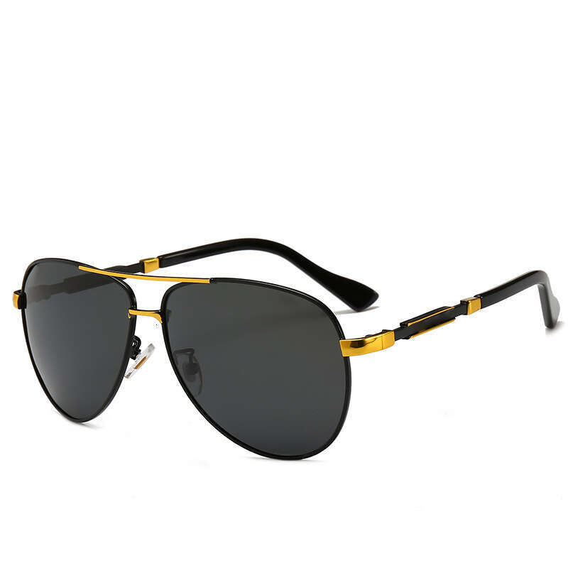 New Men's Classic Polarized Sunglasses Japanese and Korean Trend Frog Eyeglasses Can Be Paired with Prescription Lenses 8858