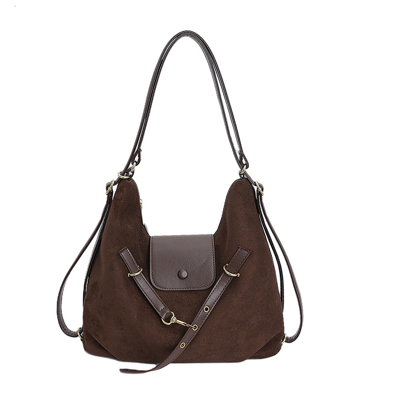 Free shipping designer Autumn Suede Large Capacity Tote Bag for Women New Simple Shoulder Bag New Women Bag Multifunctional Backpack