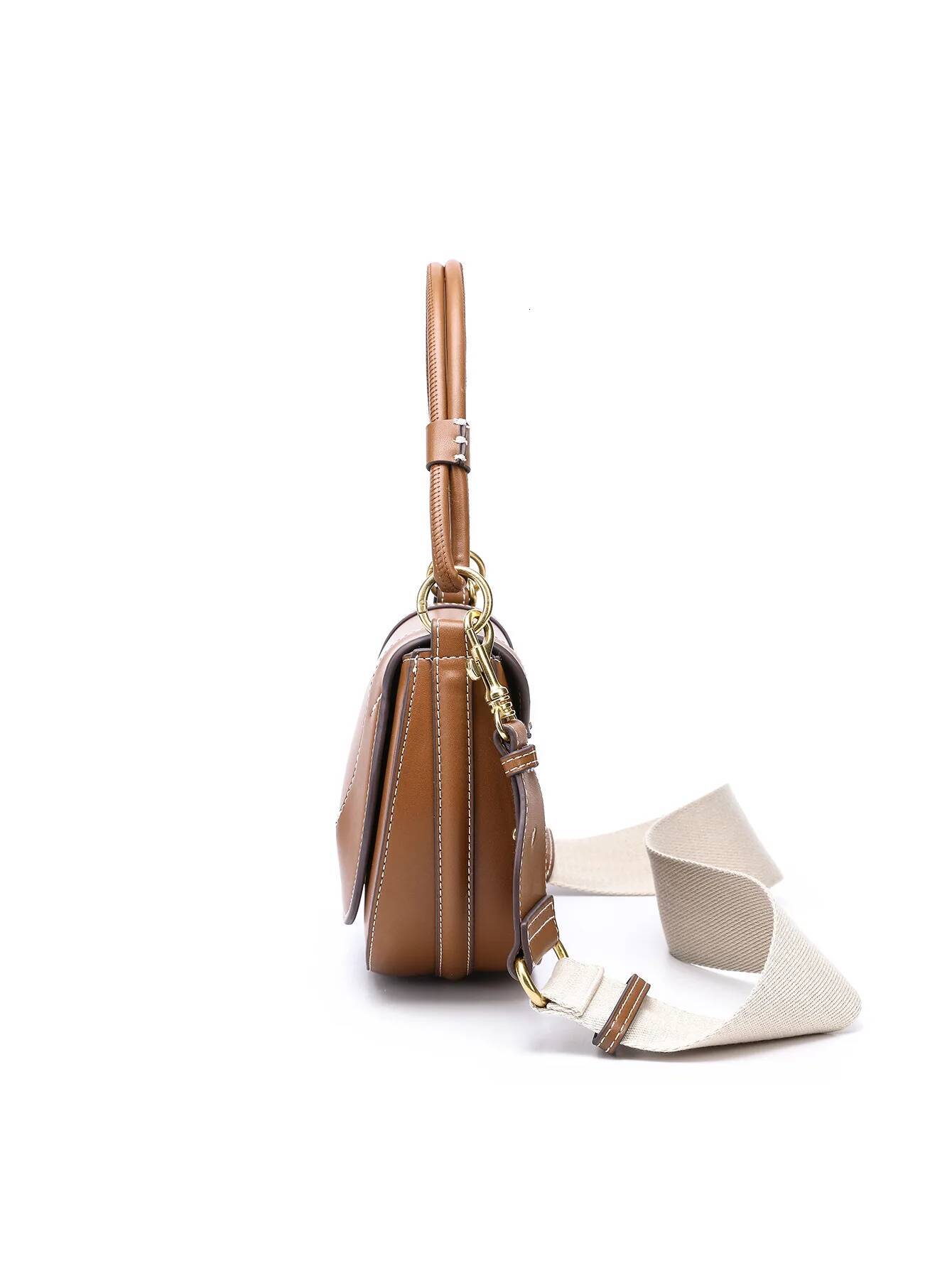 Fashionable and casual hand-held saddle bag, versatile for commuting, single shoulder crossbody bag high-quality