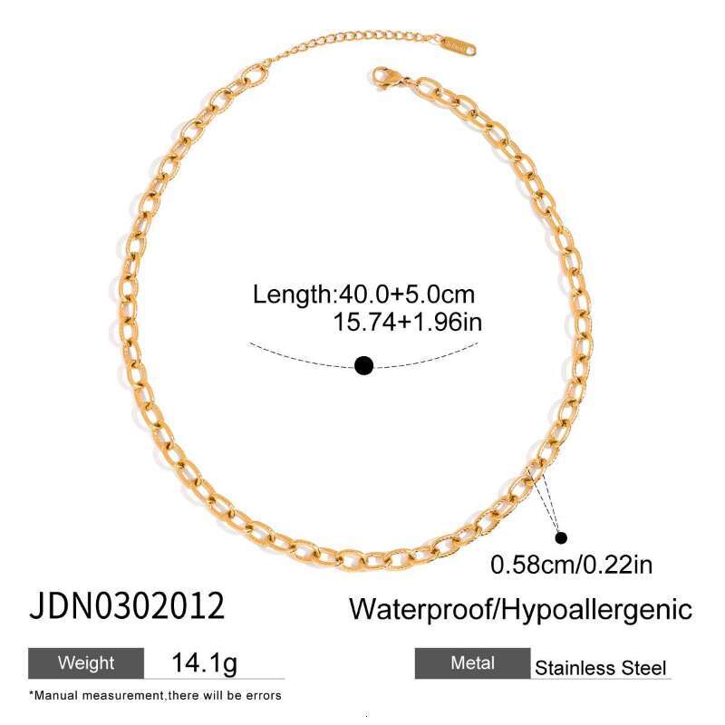Necklace Designer Jewelry for women Stainless Steel plated with gold men High-end Fashion Hip-hop Chain Necklaces Holiday gifts