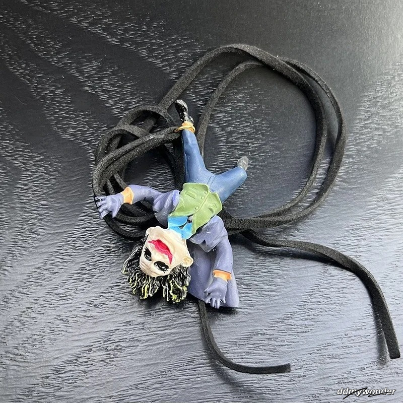 Car Pendant The Joker Hanging Acrobatic Clown Anime Figure Ornaments Auto Rearview Mirror Interior Decoration Accessories Gifts