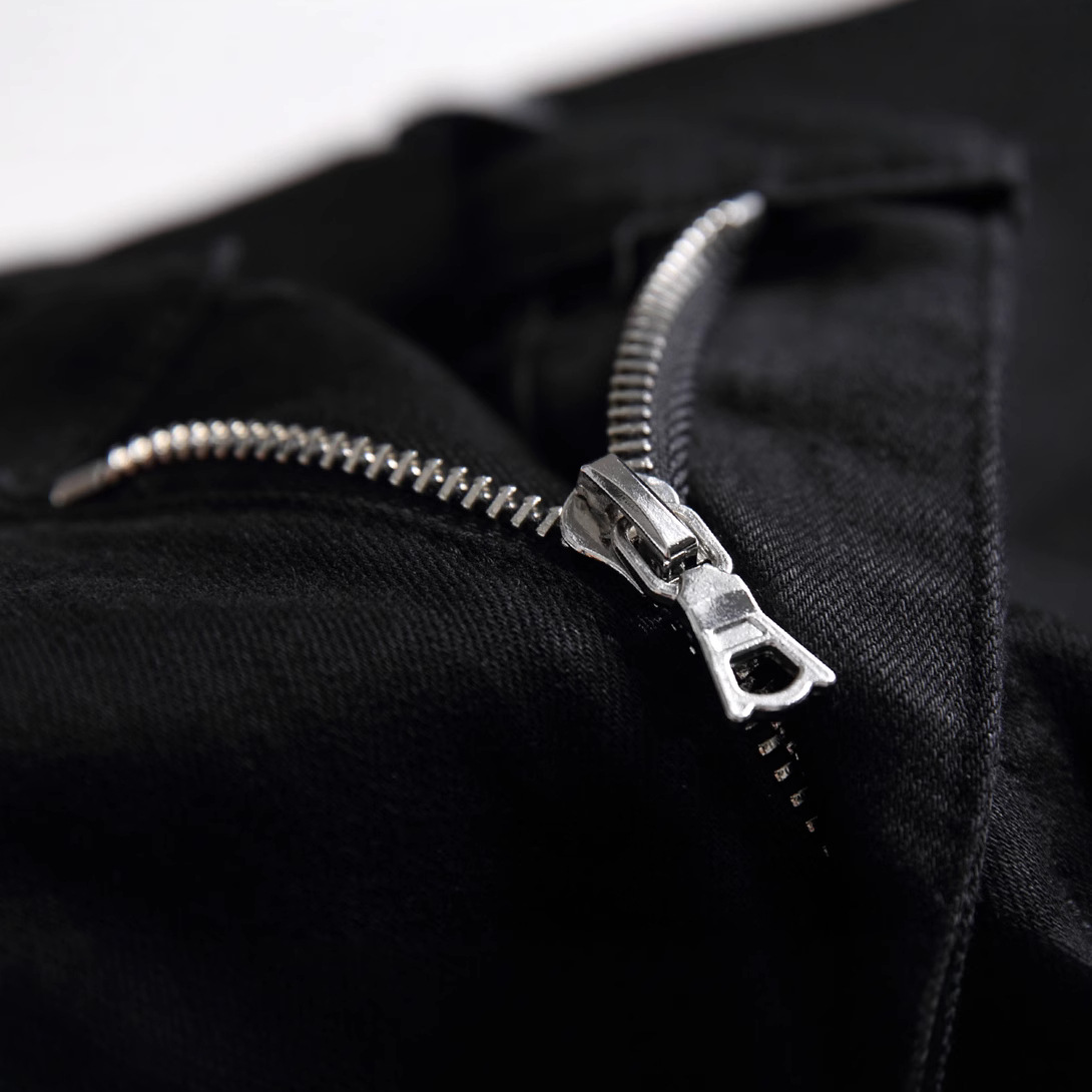 Men's Jeans 2025 New Men's Slim - Fit Ripped Straight - Leg Jeans, Black Casual Fashion Denim Pants-DH528