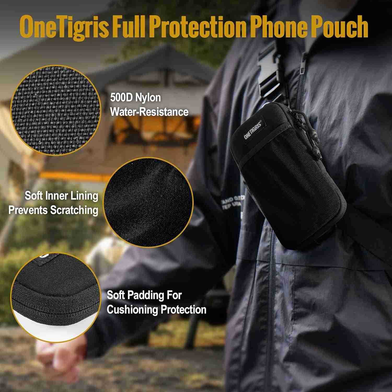 Cell Phone Holster Belt Holder Molle Pouch Cell Holder for Belt with Loop Cell Pouches for Screen Size 4767 Z250910
