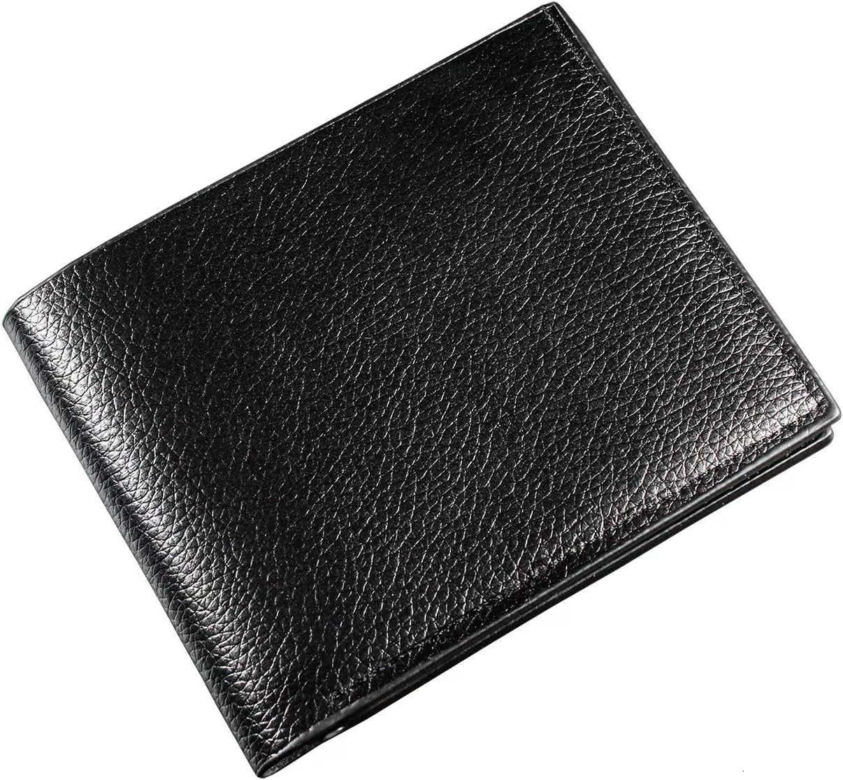 Ultra soft synthetic leather mens wallet easy to carry compact design safe for holding cash cards black brown suitable for personal use and gift givin