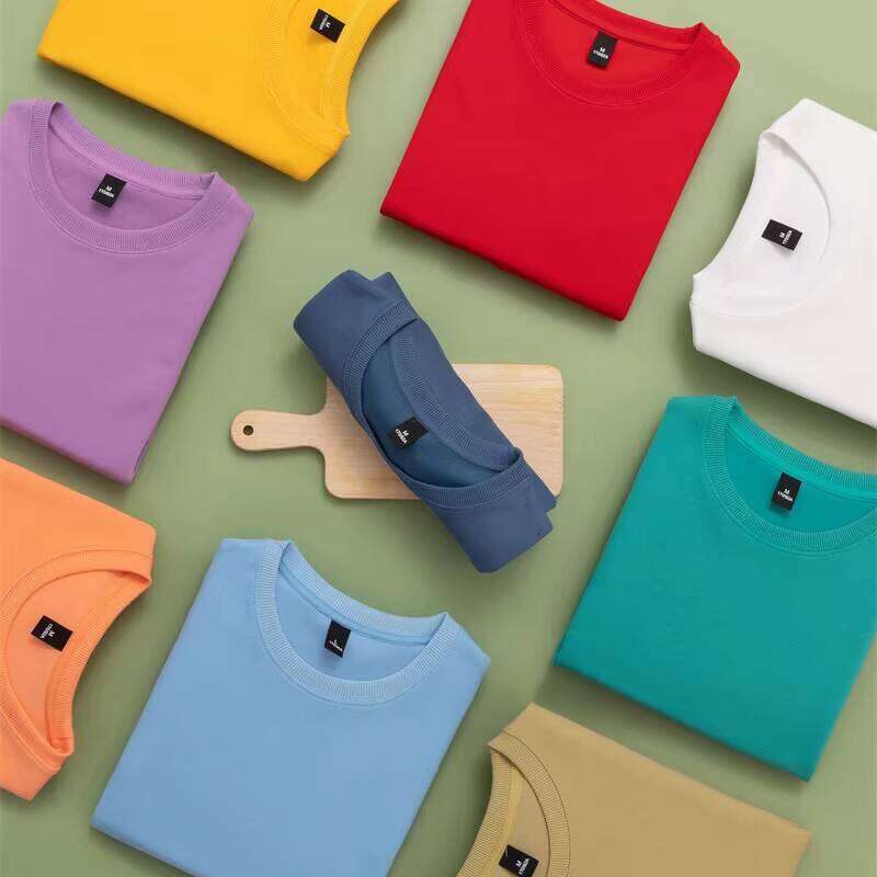 Men's with Puff Print, High-Quality Cotton Blank Pullover, Drop Shoulder Crew Neck Sweatshirt